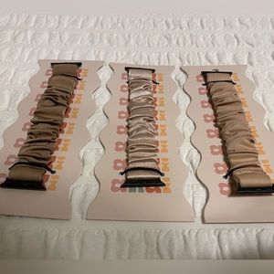 Andi satin scrunchie Apple Watch bands set of 3